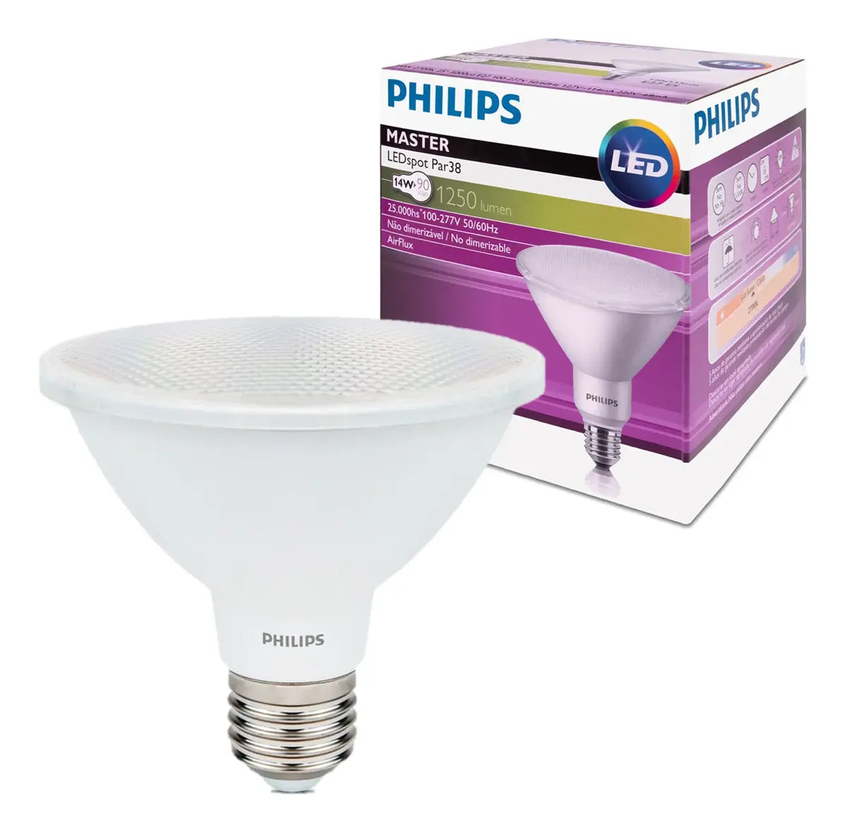 Lampada Par38 14w Philips Quente 2700K Amarela Bivolt