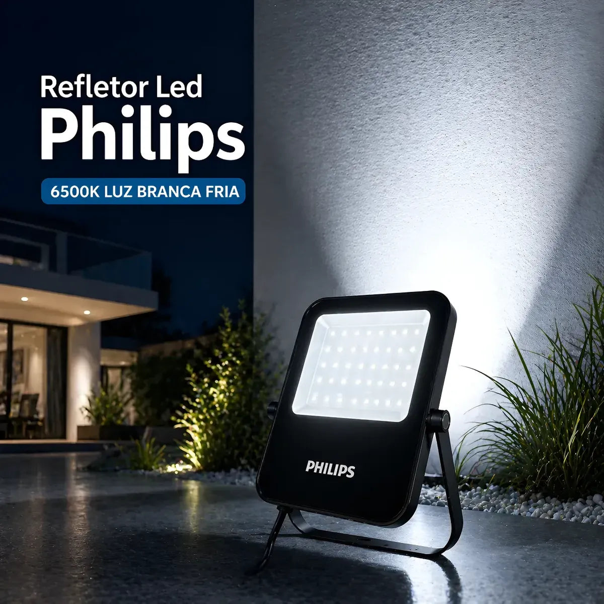 Refletor Projetor Led Philips 30w Branco Frio 6500K IP65