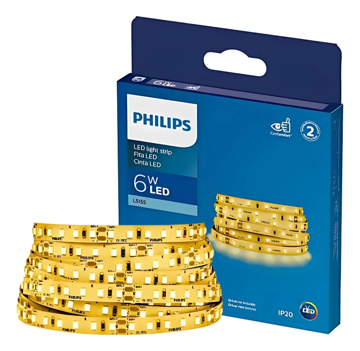 Fita Led Philips 5 Metros 12w 24v Luz Quente 2700k 1200lm/m