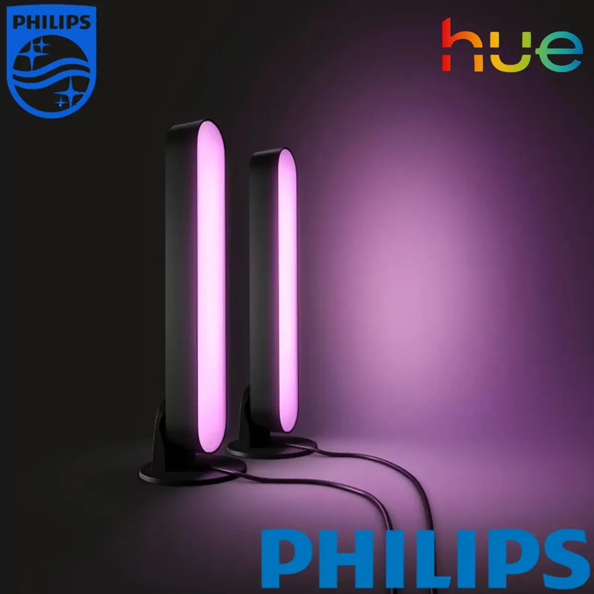 Kit 2 Barras Iluminacao Philips Hue Play Inteligente Smart