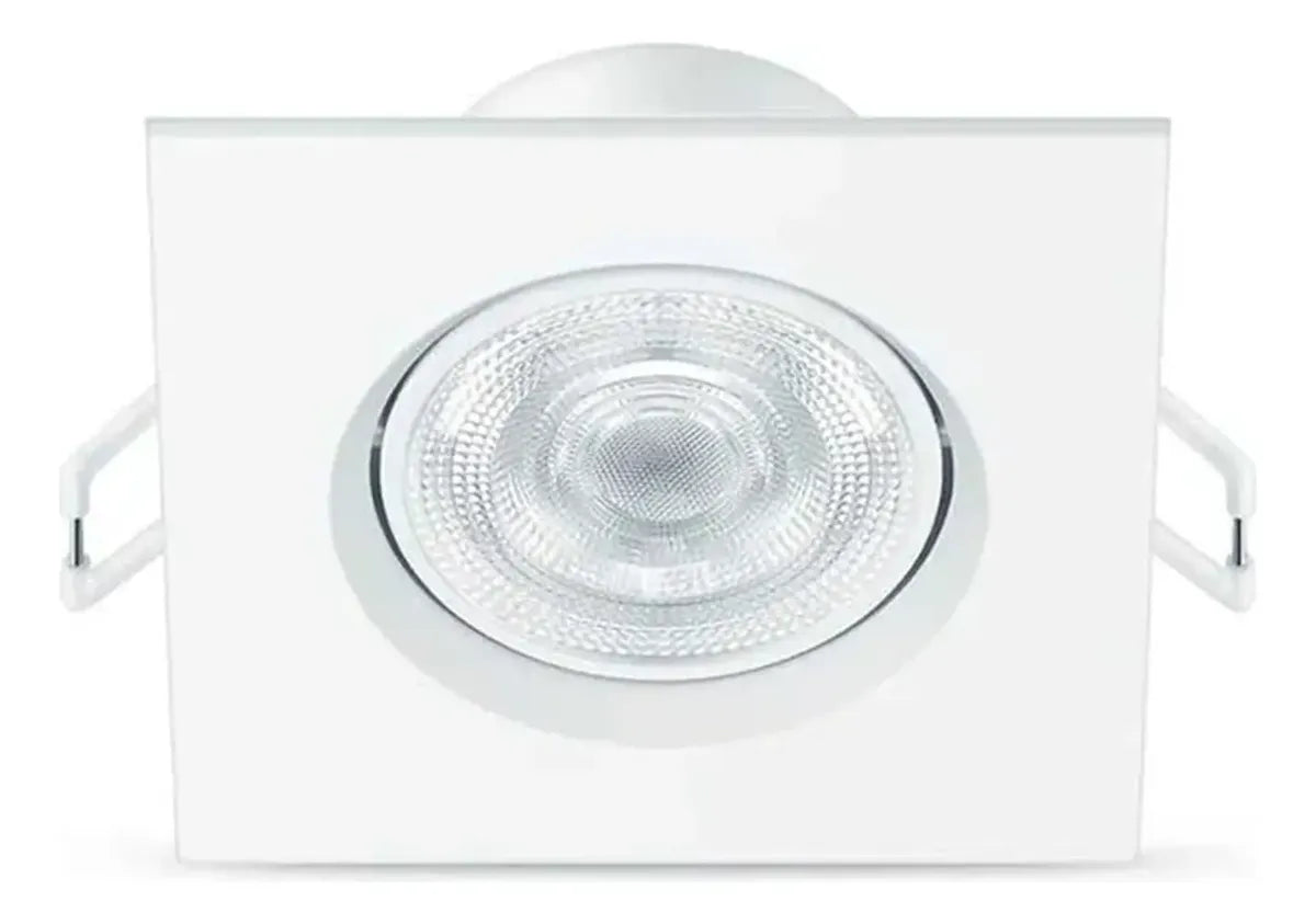 Spot Led Philips Quadrado Embutir 6.2w Luz Quente 2700K